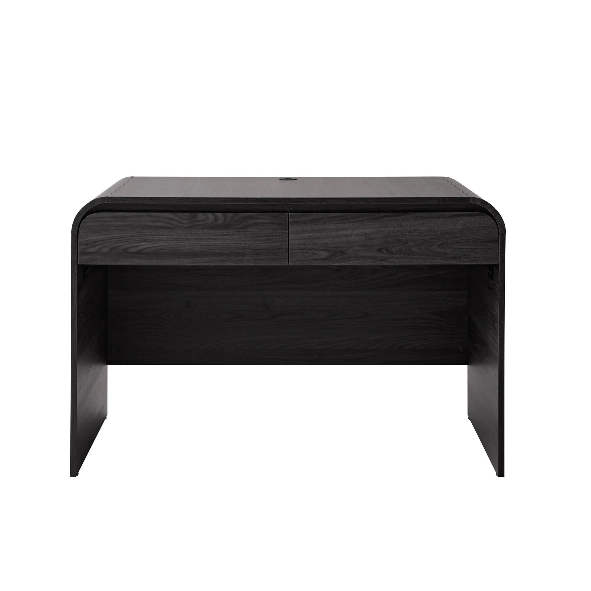 Juliet Rounded Arc Desk, Rich Black Finish