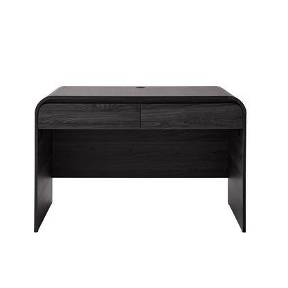 Juliet Rounded Arc Desk, Rich Black Finish