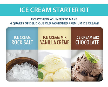 Nostalgia ISK3 Premium Ice Cream Starter Kit