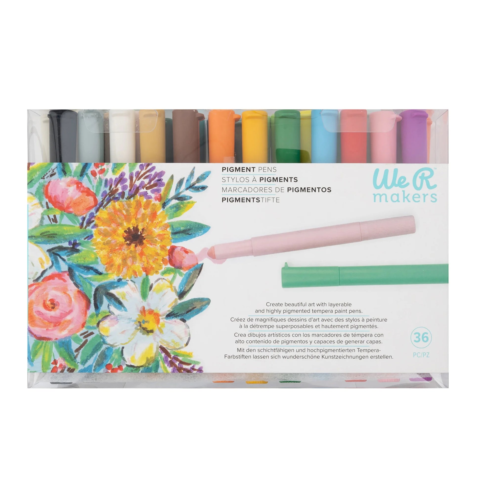 We R Pigment Pens 36/Pkg-Multi Colored