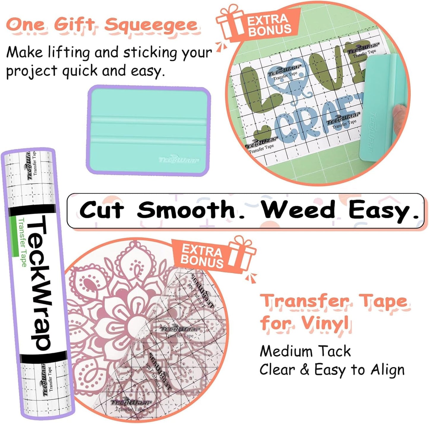 Permanent Adhesive Vinyl Bundle for Crafting Cutter 12" X 36"/Rolls (Matte Olive,Rose Gold,Ivory White,Cobalt Blue,Teal)