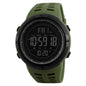 Men'S Watch Waterproof Digital Sport Watch Military Digital Watches for Men Alarm Back Light Classic Large Face Watch Army Green