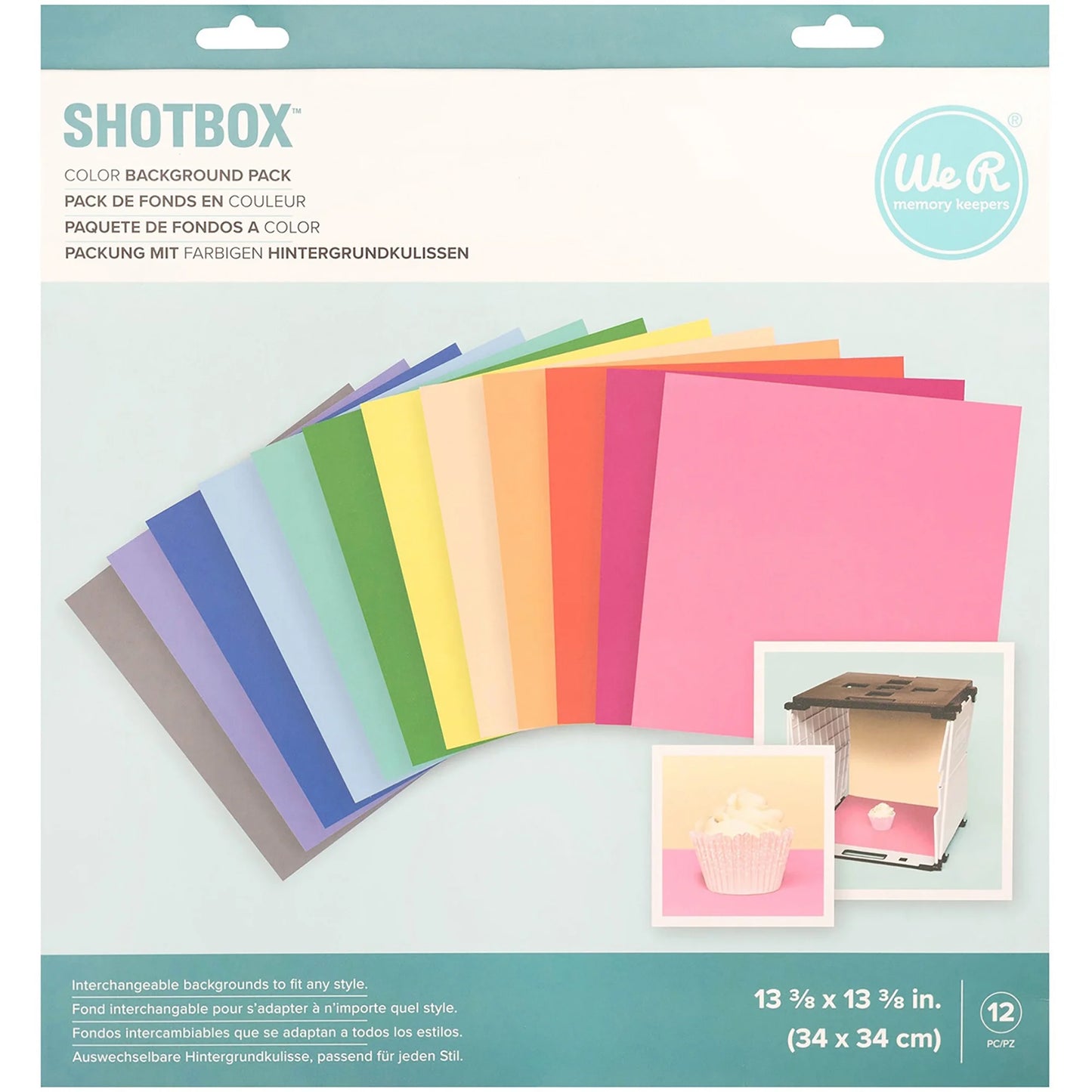 Shotbox Background 12/Sheets-Color