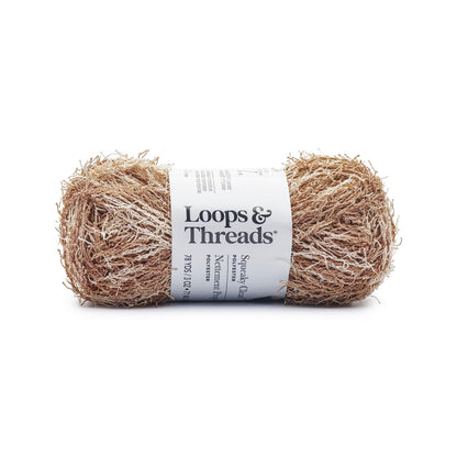 Squeaky Clean Prints Yarn by Loops & Threads - Yarn for Knitting - Crochet - Weaving - and Arts & Crafts - Sand - Polyester - 3 Oz