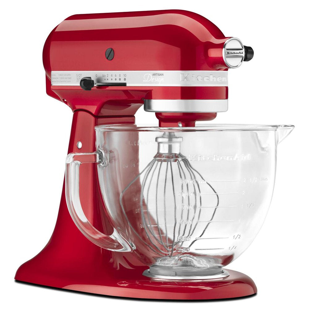 Artisan Design Series 5 Quart Tilt-Head Stand Mixer with Glass Bowl - KSM155GB