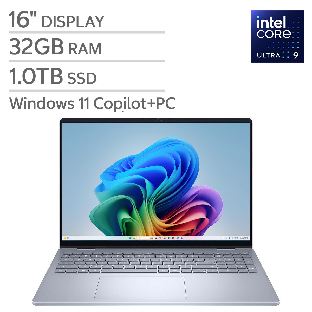 Dell plus 16" Touchscreen Laptop - Intel Core Ultra 9 288V - 1920 X 1200 - Windows 11 Home - 32GB RAM - 1TB SSD