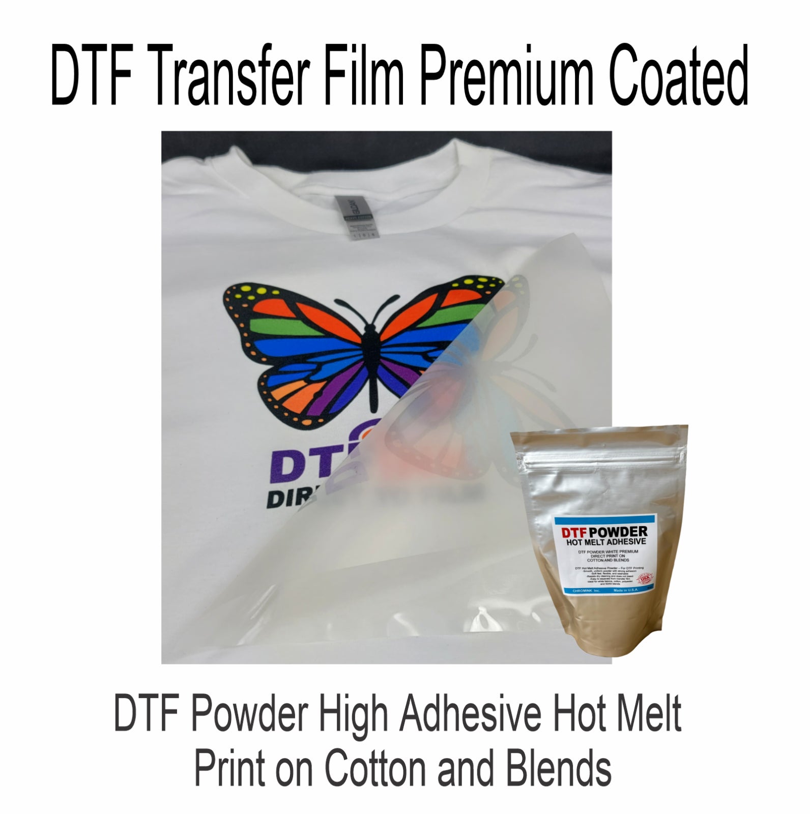 Epson Printer with DTF Ink + Heat Press 15"X15" Printing Heat Transfer T-Shirt