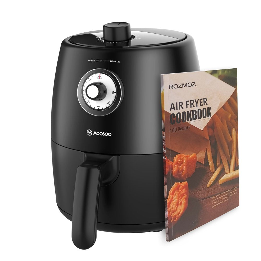 2 Qt Air Fryer with Air Fryer Paper Linners, Knob Control, Oil-Less