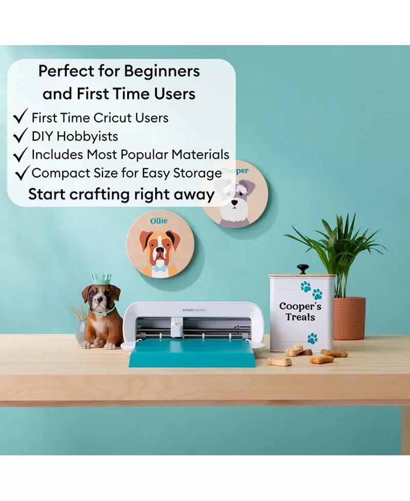Joy Xtra Die-Cutting Machine with Smart Vinyl Sampler Packs, Transfer Tape and Tool Set Bundle