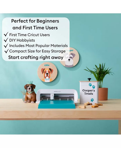 Joy Xtra Die-Cutting Machine with Smart Vinyl Sampler Packs, Transfer Tape and Tool Set Bundle