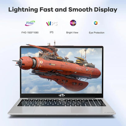 15.6 IPS Fhd-Laptop, 16GB RAM 1TB SSD 8 Cores Intel I5-12450H(Beat AMD R5 5500U,Up to 4.4 Ghz) Student-Laptop, Laptop-Computer with Backlit Keyboard Fingerprint Home-Laptop, Red
