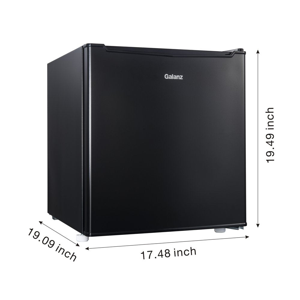 1.7 Cu Ft Single Door Mini Fridge GL17BK, Black, New