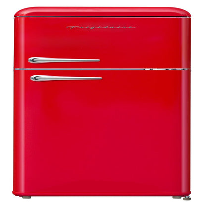 7.5 Cu. Ft. Top Freezer Refrigerator in RED, Rounded Corners - RETRO, EFR756