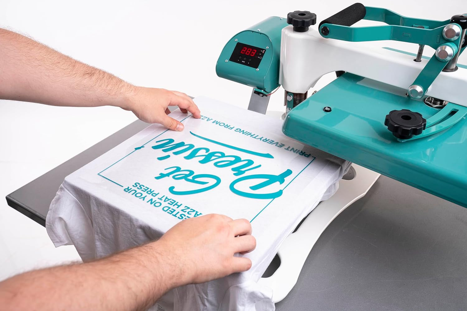 Stahls' A2Z Swing Away Heat Press 15"X15": Versatile Precision for Your Crafting Needs. Effortlessly Achieve Professional Transfers on a Wide Range of Materials!