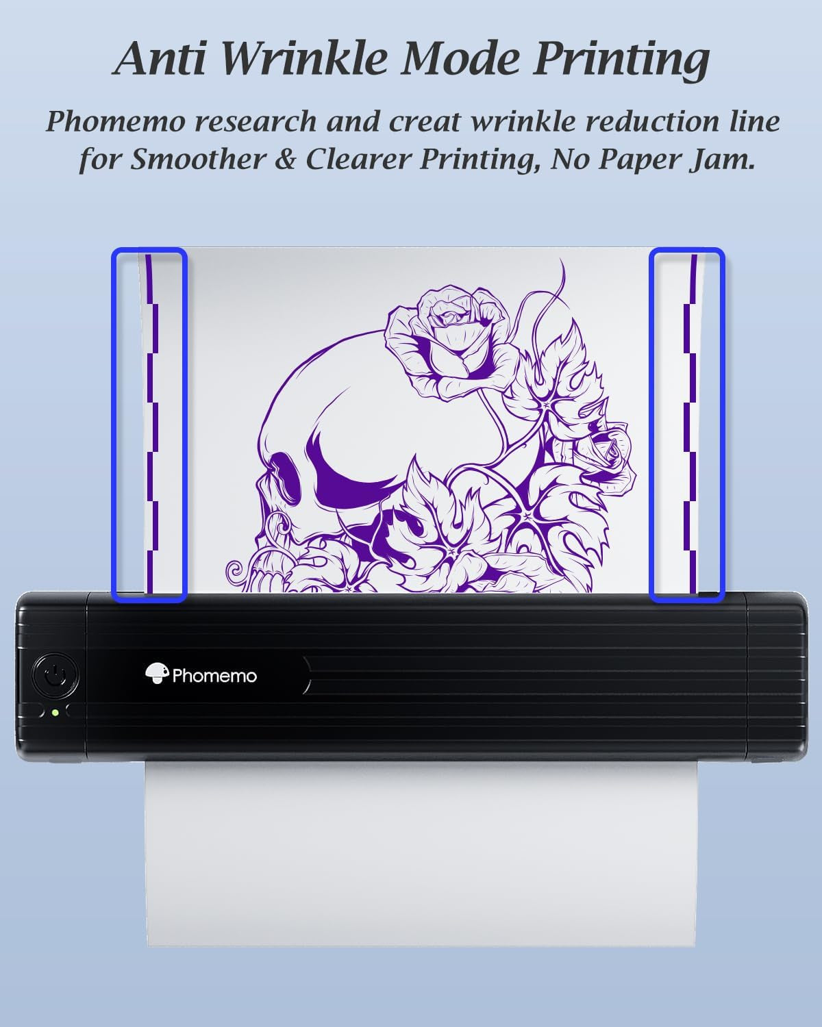 Phomemo TP83 Wireless Tattoo Stencil Printer, Upgraded Thermal Tattoo Printer Machine with 10Pcs Transfer Paper, Bluetooth Tattoo Printer for Tattoo Artists & Beginners, Compatible with Ipad Phone PC