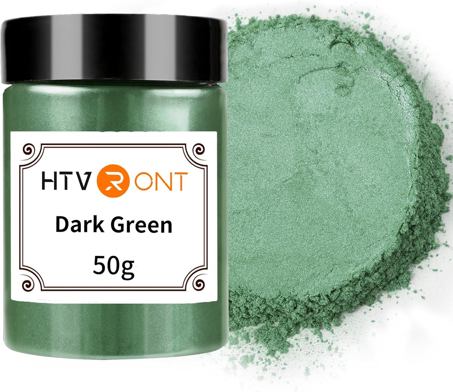 Mica Powder for Epoxy Resin - 1.76 Oz/50G Dark Green Mica Powder, Natural Mica Pigment Powder for Soap Making, Resin, Candle Making, Bath Bomb
