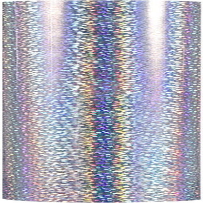 Sparkle Holographic Silver Vinyl Glitter Permanent Chrome Adhesive Vinyl 1Ft X 5Ft