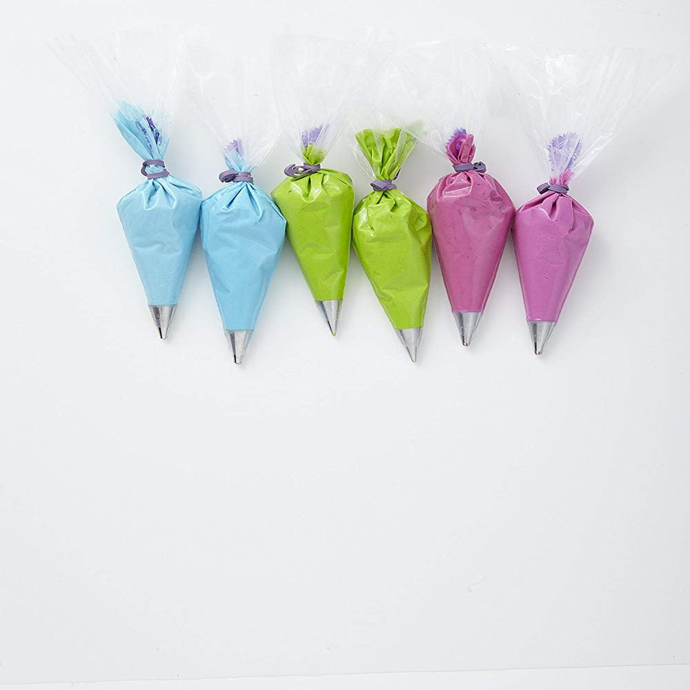 Reusable Rubber Piping and Decorating Bag Ties, 12-Count