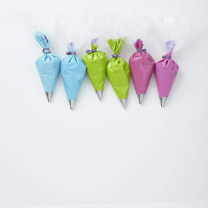 Reusable Rubber Piping and Decorating Bag Ties, 12-Count