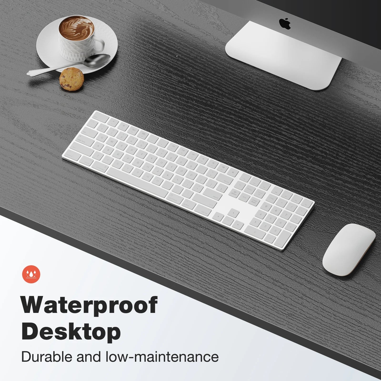 40 Inch Computer Desk, Simple Office Desk Table for Gaming or Home Office, Writing Desk for Small Space, Black