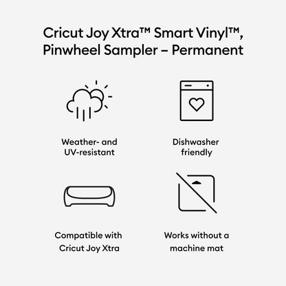 Joy Xtra Machine with Permanent Smart Vinyl Sampler Packs, Transfer Tape and Tool Set Bundle