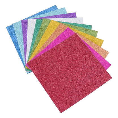 Paper Cardstock Glitter Sparkle Shimmer Origami Metallic Single Sided Folding Silver White Recollections Gift Wrapping