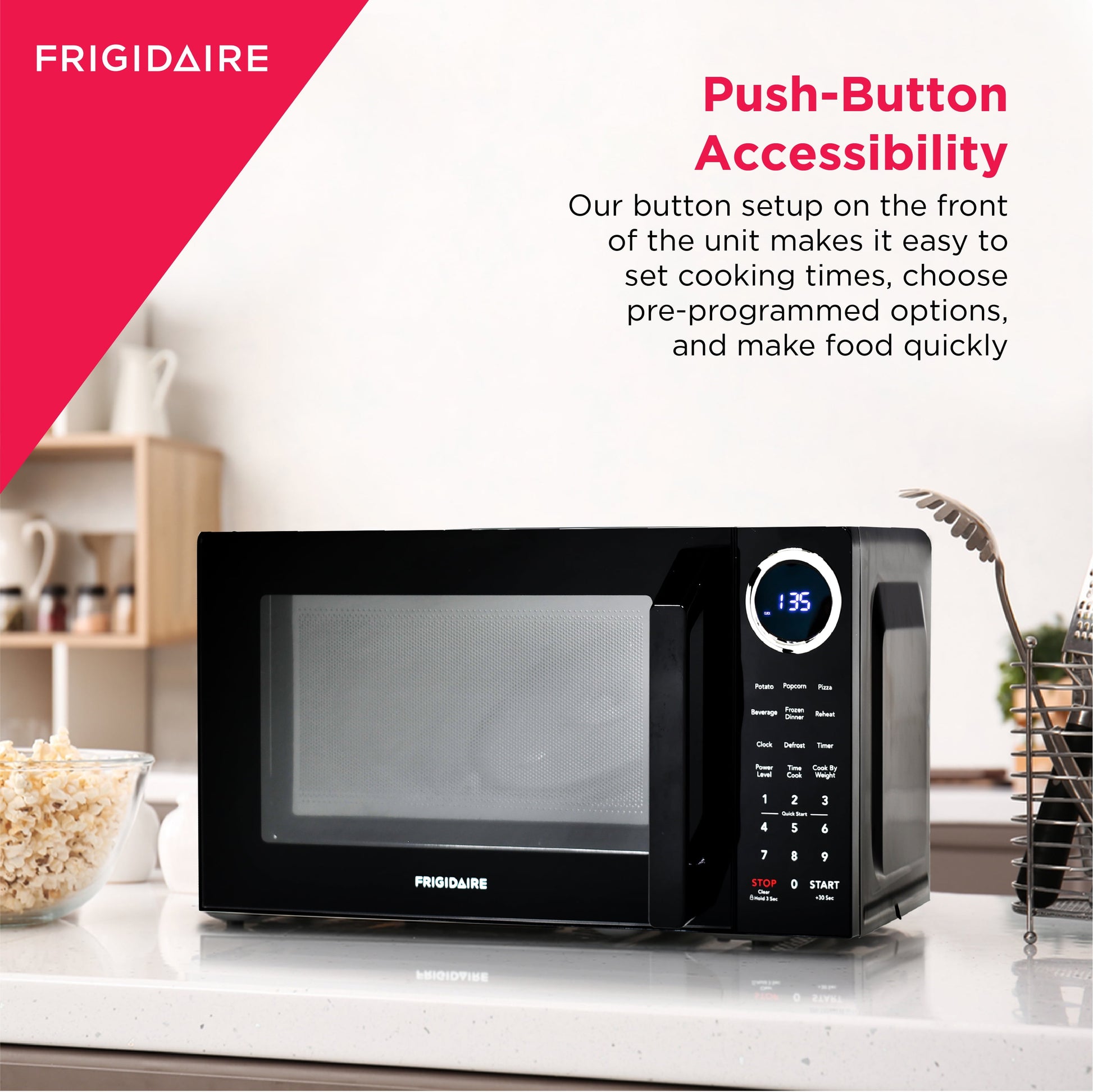 0.9 Cu Ft Countertop Microwave Ovens in Black, EMW953