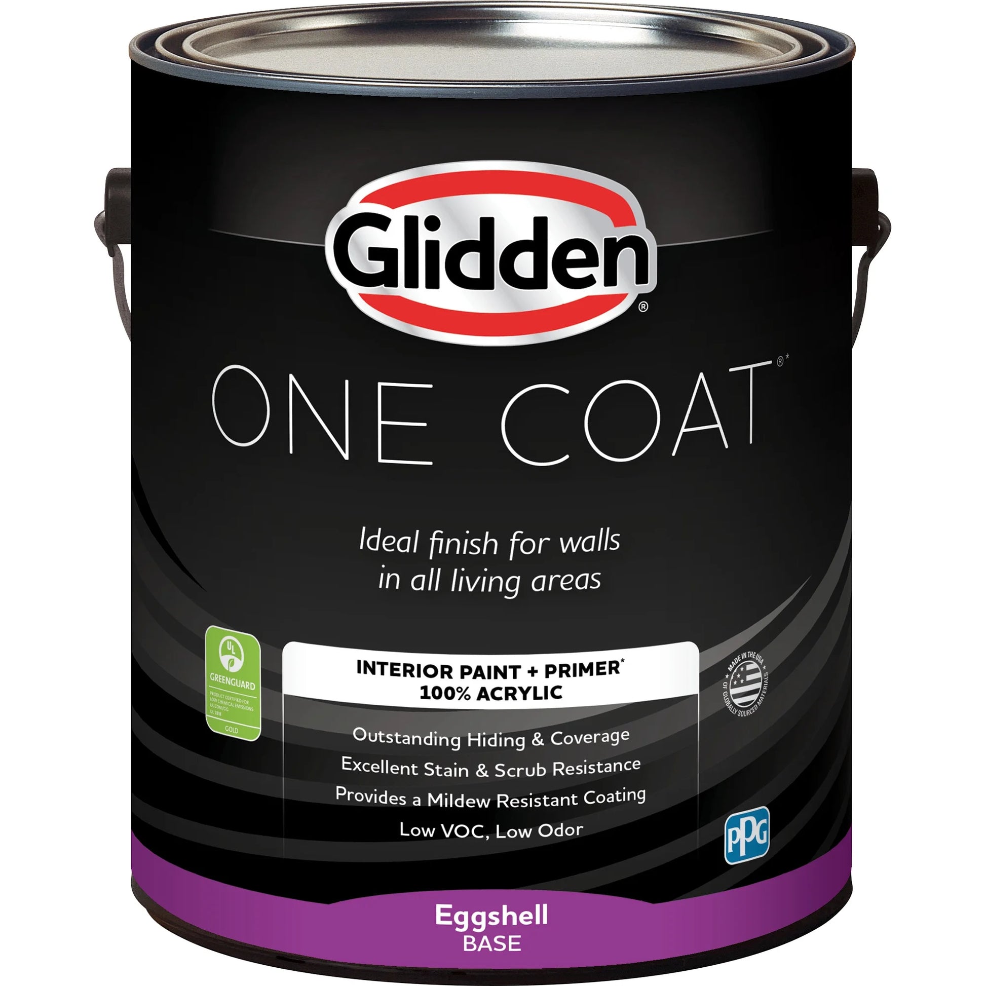 One Coat Stepping Stone / Gray Eggshell Interior Paint with Primer, 1 Gallon