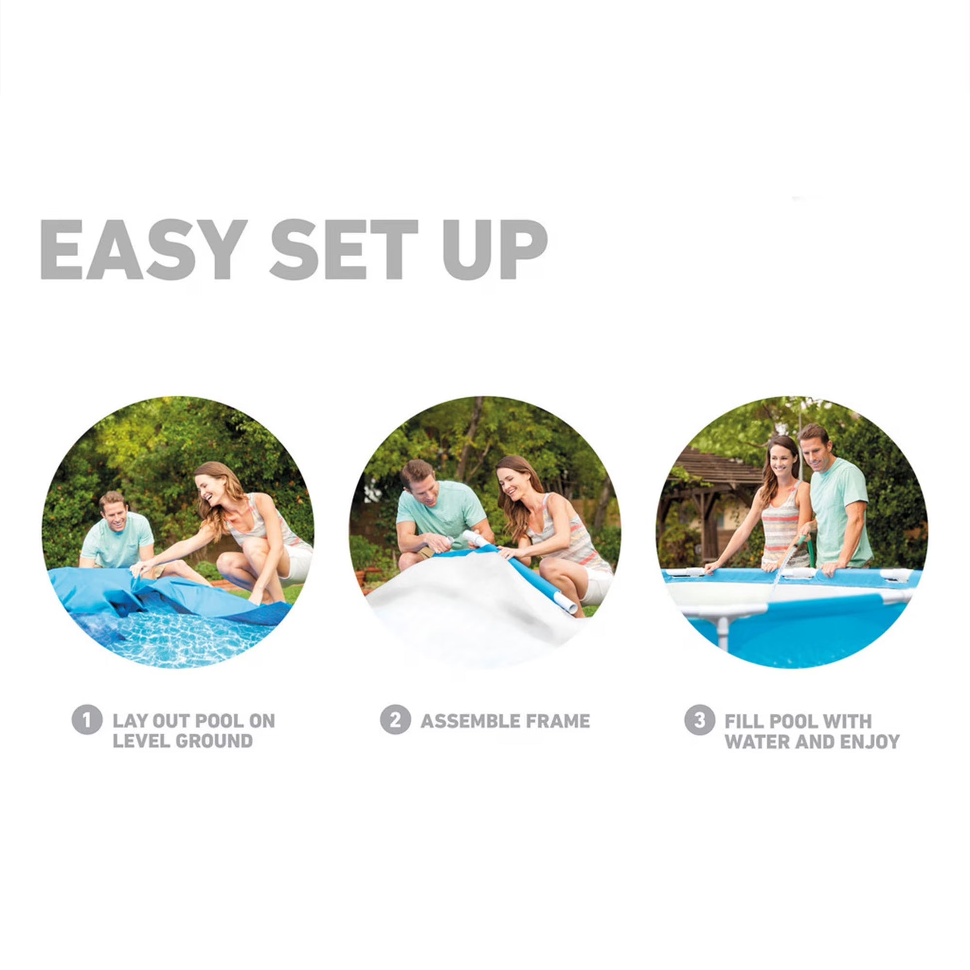 28206EH 10' X 30" above Ground Steel Metal Frame Beachside Swimming Pool