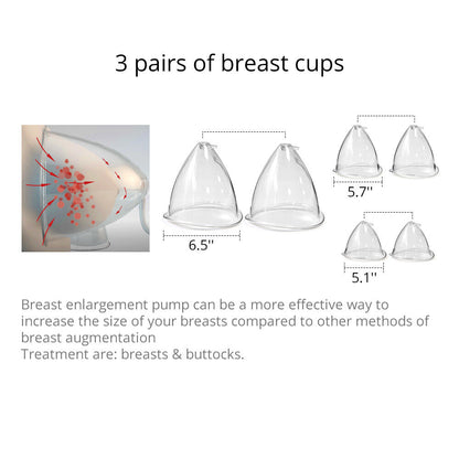 Breast Butt Enlargement Body Shapping BIO & EMS Vaccum Microcurrent Machine Home