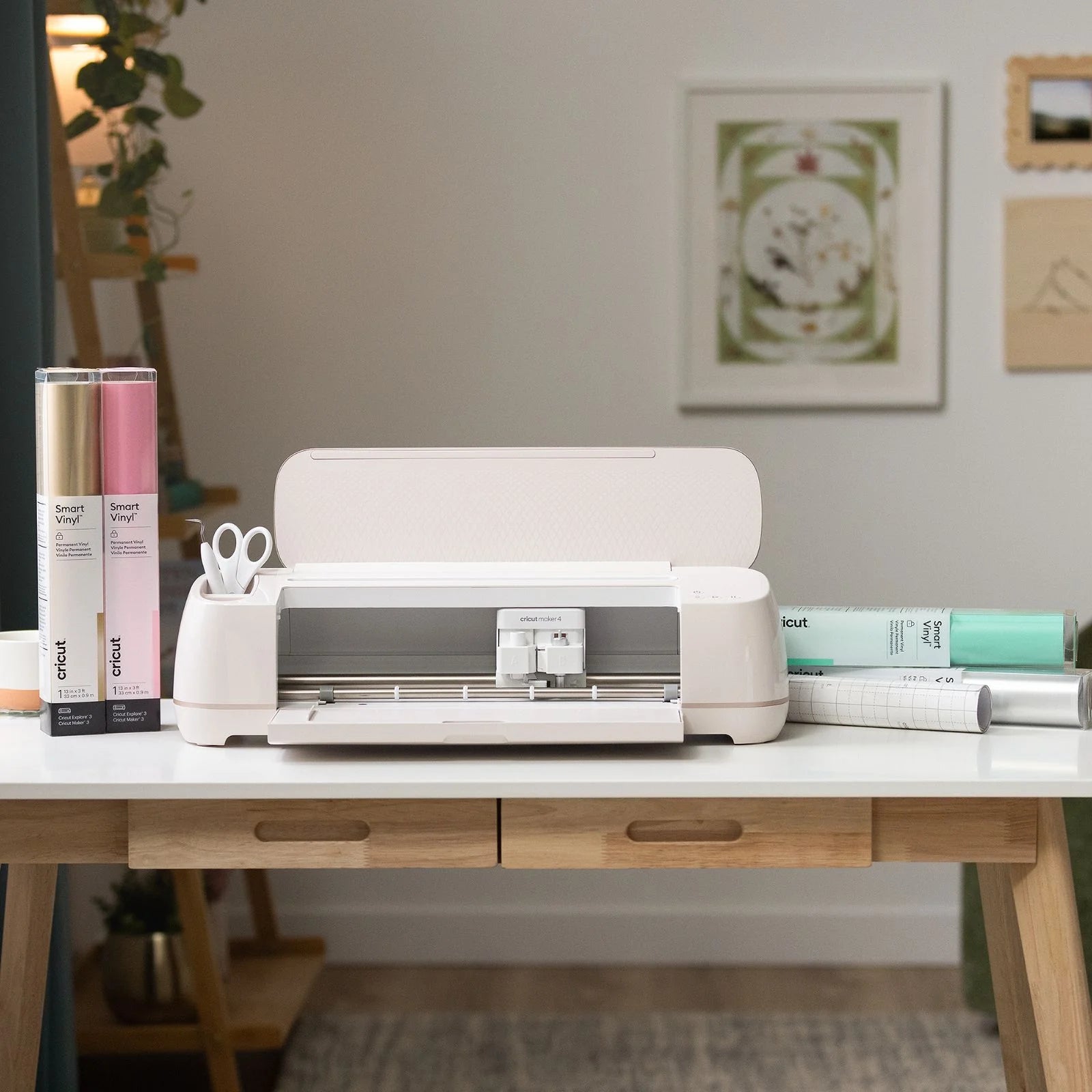 Cricut Maker 4 Cutting Machine with Smart Vinyl Rolls Bundle