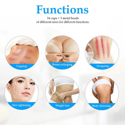 Vaccum Cupping Therapy Butt and Breast Augmentation Body Massage Beauty Machine