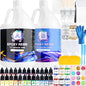 Epoxy Resin 2 Gallon Kit, Clear Resin Epoxy, Resin Kit - High-Gloss,No Bubbles, Not Yellowing, Self-Leveling Art Resin Casting Resin for DIY Art,Crafts,Jewelry,Table Top,Wood & Resin Molds