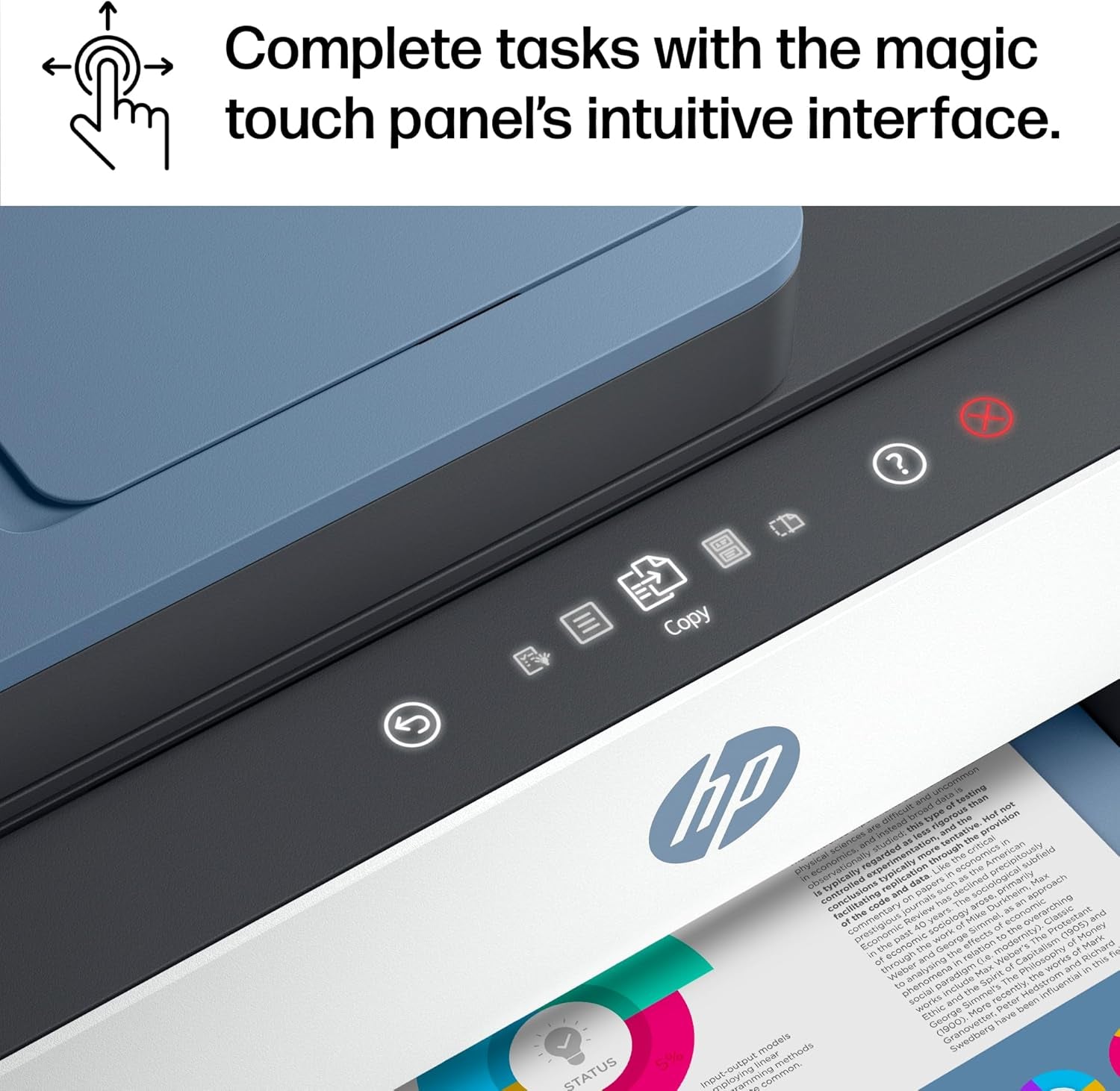 HP Smart Tank 7602 Wireless All-In-One Ink Tank Printer, Scanner, Copier with 2 Years of Ink Included, Best-For-Home Office, Cartridge-Free Refillable, Ai-Enabled (28B98A)