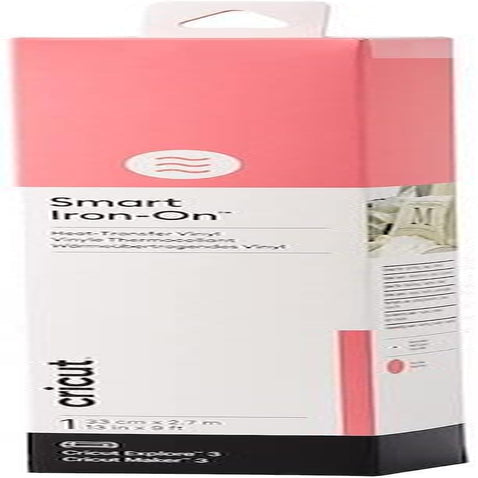 Cricut Smart Iron-On Heat-Transfer Vinyl | 1 Sheet | 33Cm X 2.7M | Pink, (9Ft), 2009059