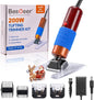BESGEER 200W Carpet Trimmer with Optimized Shearing Guide, Rug Shears Carpet Carving Tool with 2 Blades for Carpet Repair, a Highly Customer-Friendly Tufting Trimmer for Sculpting Tufting Gun Rug