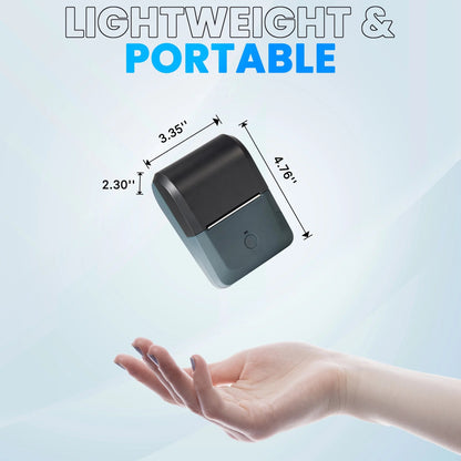 Label Maker Machine with Tape,Bluetooth Label Maker,Wide Waterproof Label Thermal Label Printer for Small Business,Address, Logo, Retail, Blue