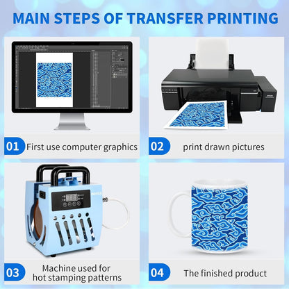 Mug Press Upgrade Mug Heat Press Machine for 10Oz-15Oz Coffee Mugs 16Oz Skinny Straight Cups, Handheld Lightweight Mug Press Sublimation Machine Cup Heat Press Mini Tumbler Press