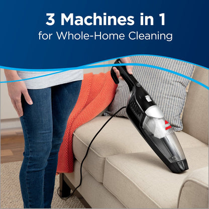 3-In-1 Turbo Lightweight Stick Vacuum, 2610 (Black)