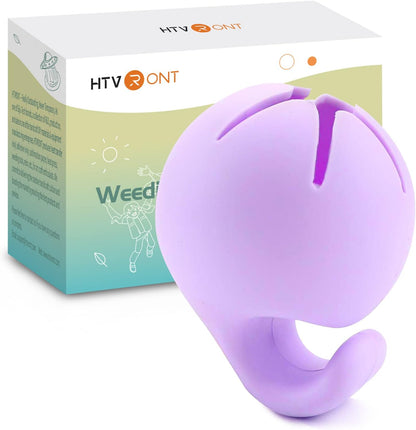 Vinyl Weeding Scrap Collector - Portable Handheld Scrap Collector Ring, Silicone Weeding Tools for HTV Crafting Adhesive Paper Sheets (Purple)