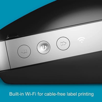 DYMO Labelwriter Wireless Label Printer | Direct Thermal Printer Great for Shipping Warehouse Labels Name Badges Barcodes and More Connect through Wi-Fi for Home & Office Organization Black