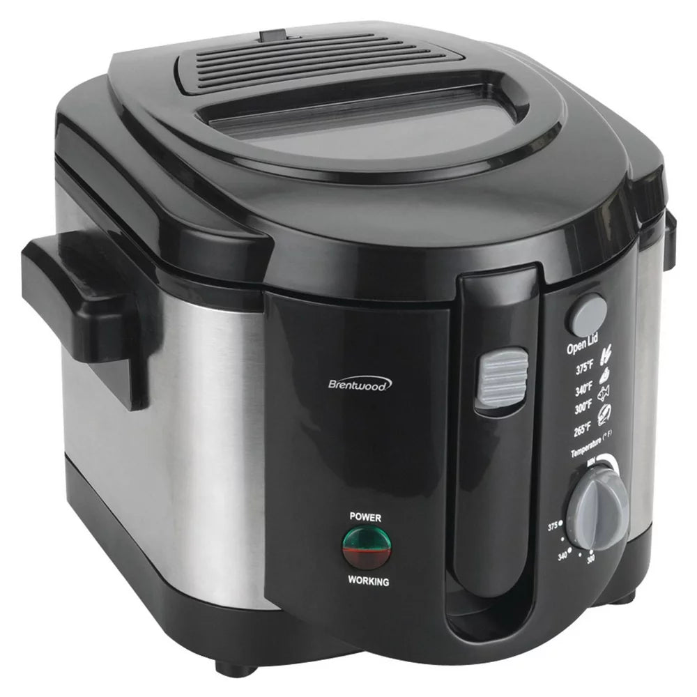 DF-720 1200W 8-Cup Electric Deep Fryer - Stainless Steel