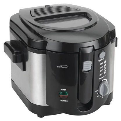 DF-720 1200W 8-Cup Electric Deep Fryer - Stainless Steel