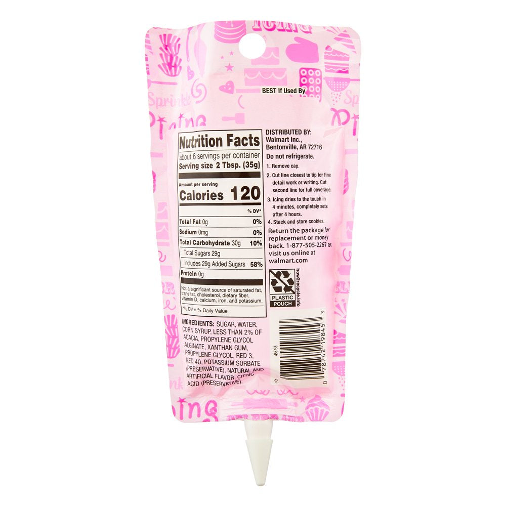Cookie Icing, Pink, 7 Oz