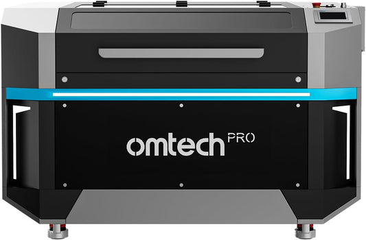 Omtech Pro 130W CO2 Laser Engraver, 55" X 35" Laser Cutter with Built-In Water Chiller 1,200 Mm/S Speed, 4 Way Pass Air Assist, Autofocus Laser Cutting Engraving Etching Machine for Wood Glass