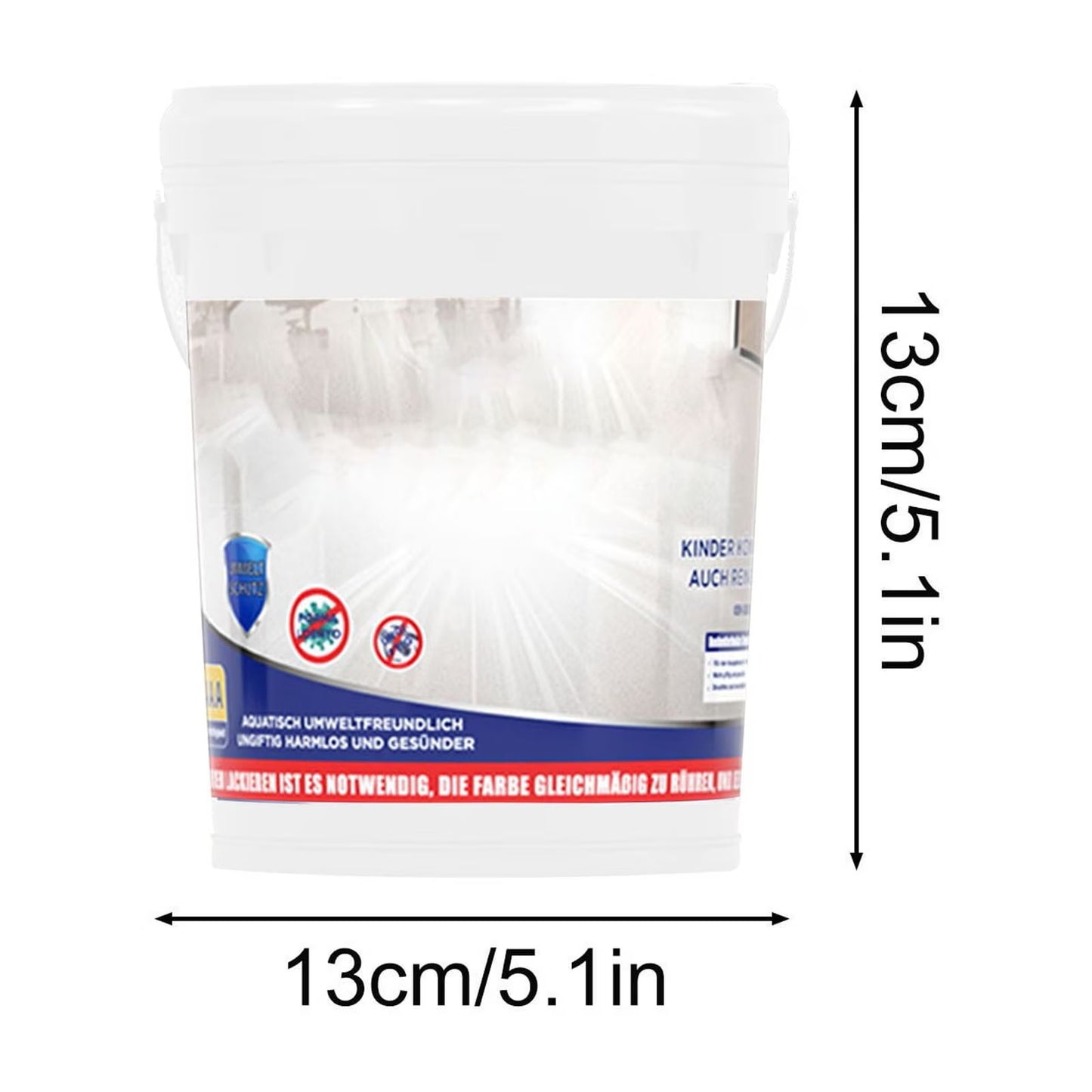 High Gloss Epoxy Floor Coating, 500Ml Waterproof Resin for Indoor Outdoor, Non-Slip Wear-Resistant Paint for Concrete Tile, Durable Clear Finish for Garage Patio Basement