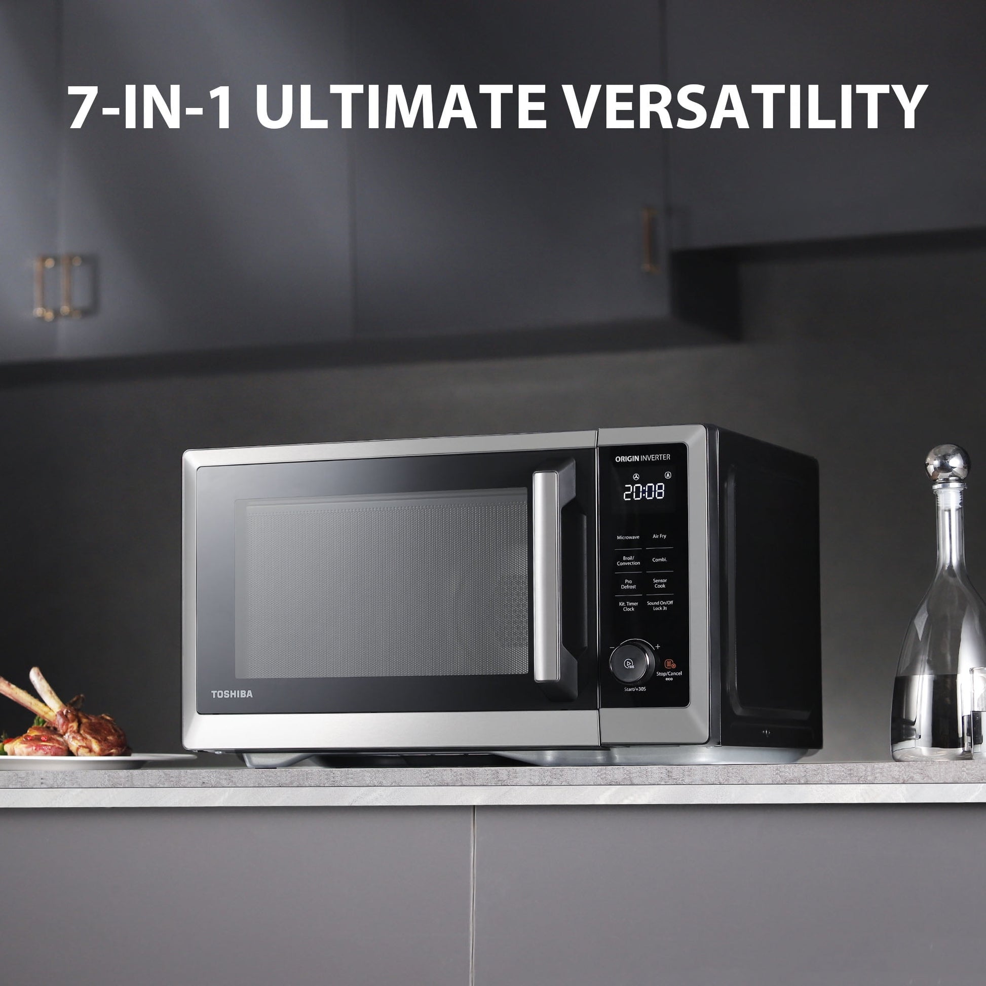 1 Cu Ft Countertop Microwave Ovens in Silver