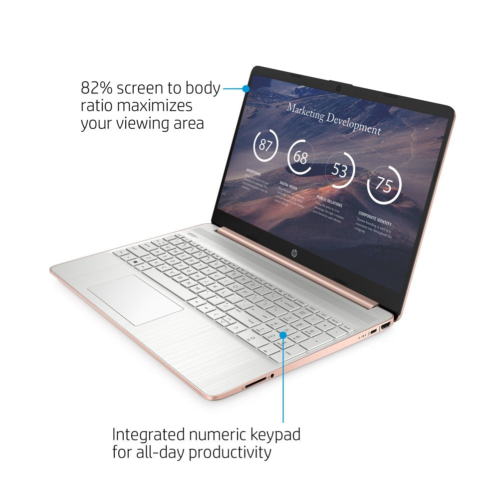 15.6" Ryzen 5 8GB/256GB Laptop-Rose Gold