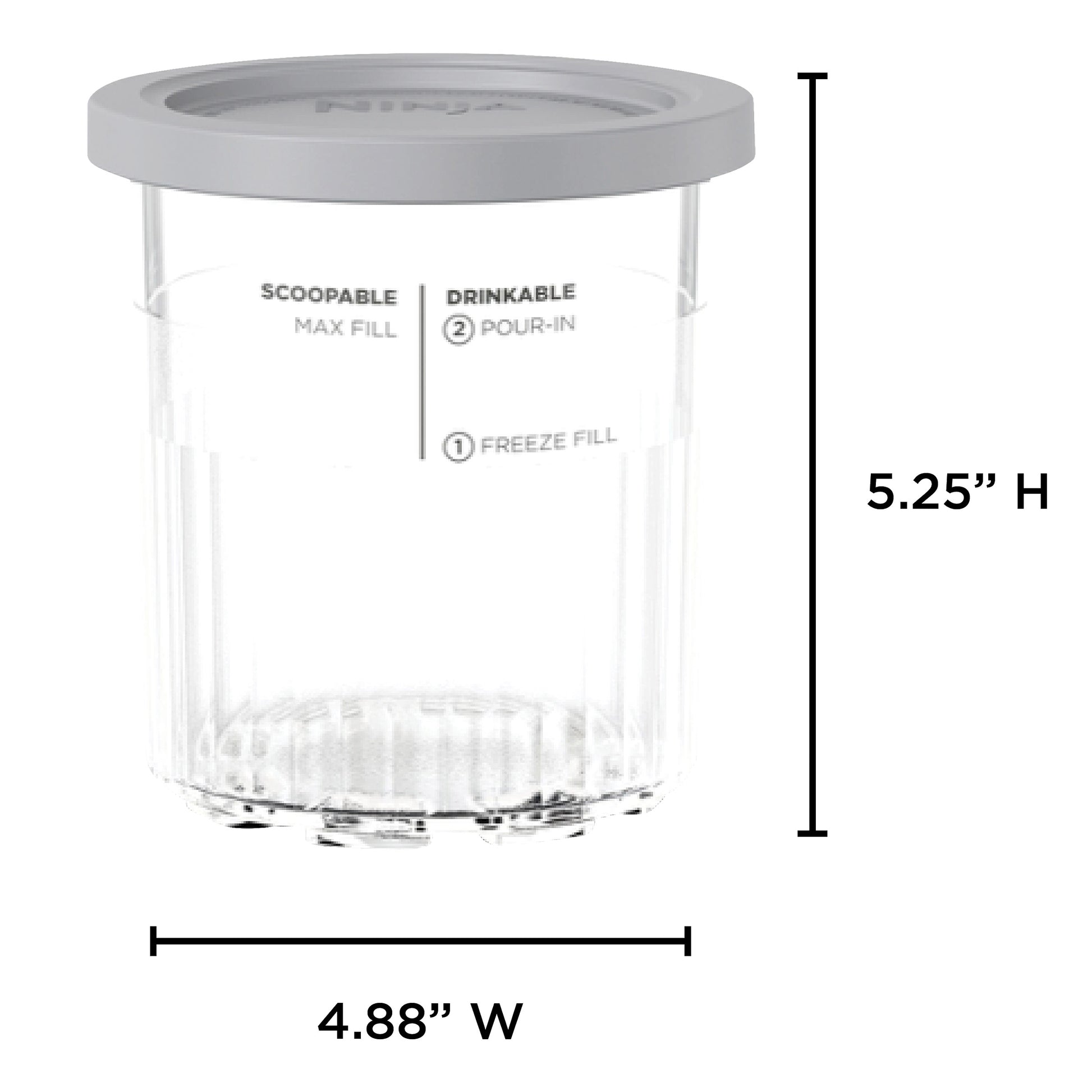 Ninja Creami XL 24Oz Tubs and Lids, 6-Pack