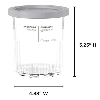 Ninja Creami XL 24Oz Tubs and Lids, 6-Pack